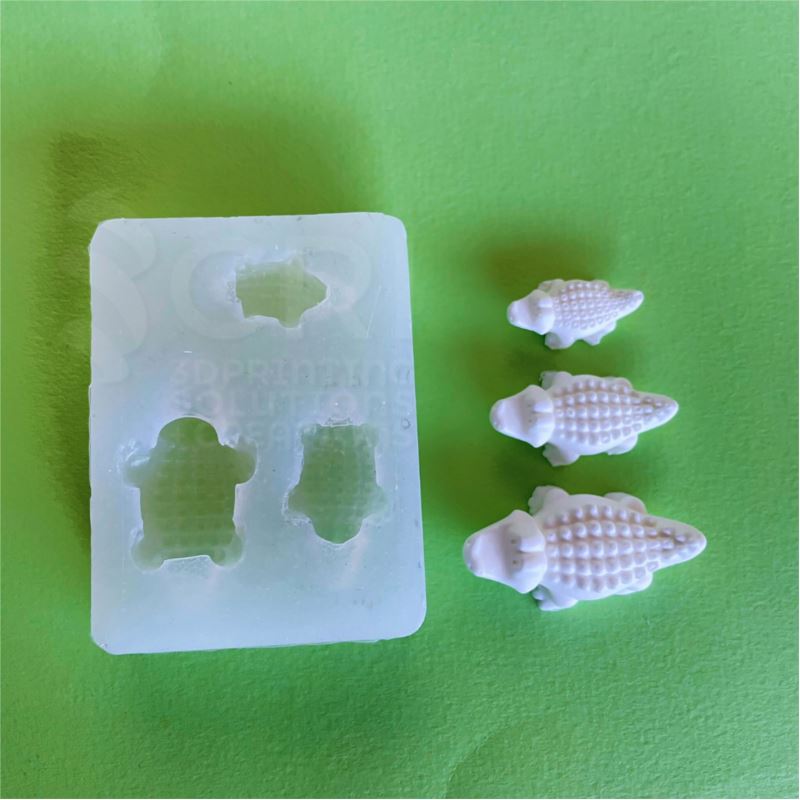 Stampo in silicone Set Coccodrilli in stampa 3d